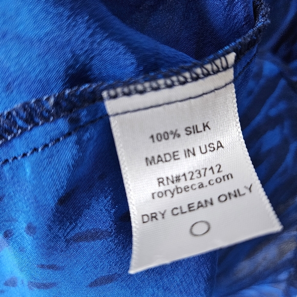 NWOT Rory Beca 100% Silk Wrap Dress Made in USA - Picture 9 of 10